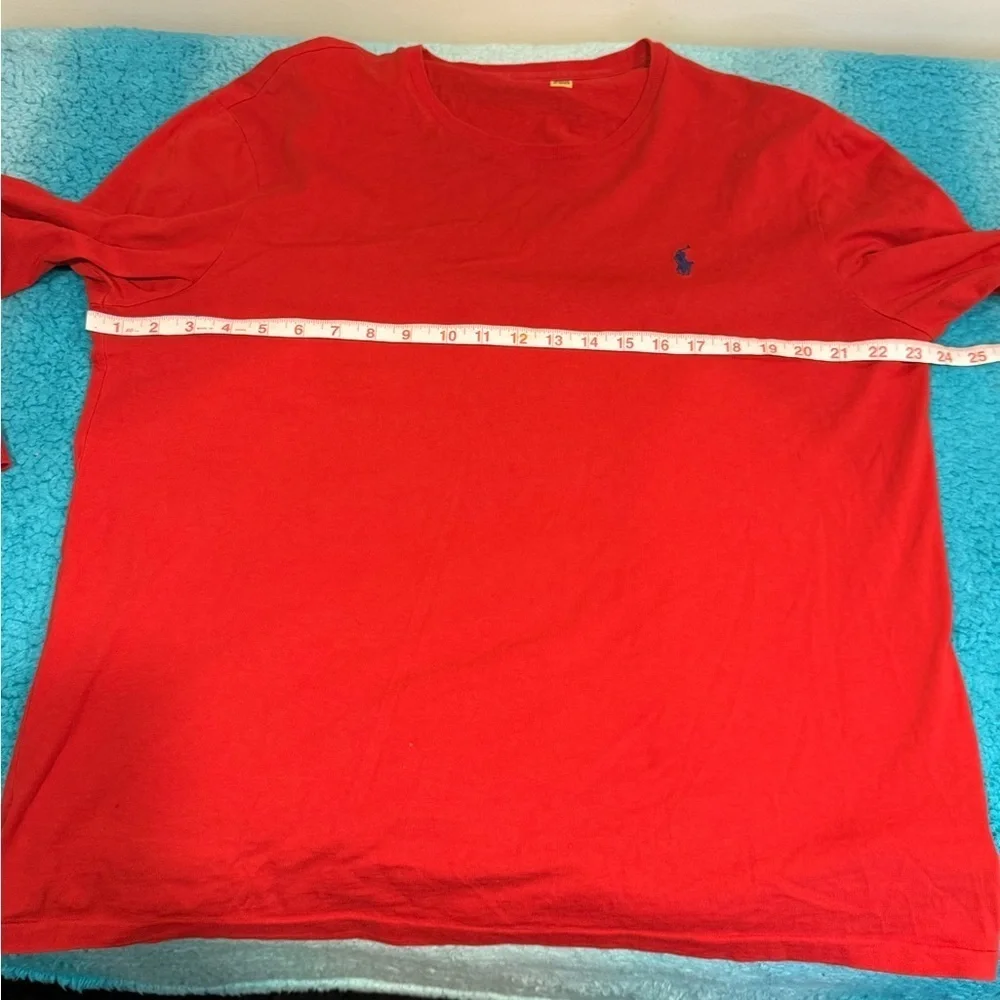 🔥Polo Ralph Lauren Red Long Sleeve Shirt with Logo🔥